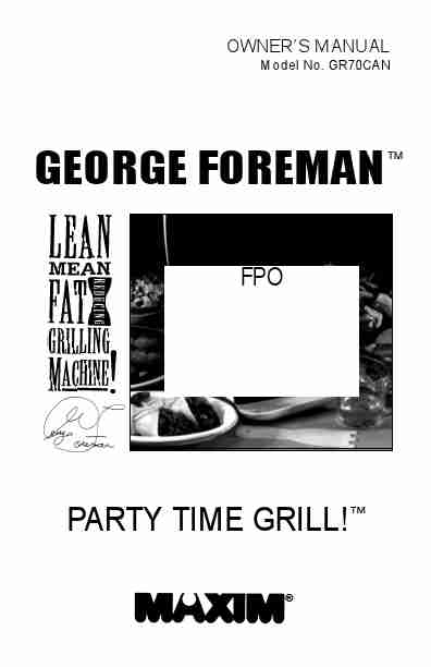George Foreman Kitchen Grill GR70CAN-page_pdf